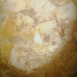 豆腐とシーチキンの卵とじ
